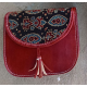 HAND EMBROIDERED LEATHER HUT BAG